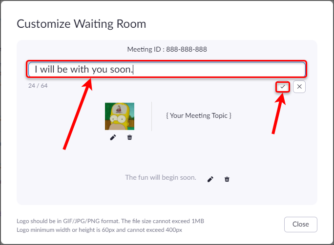 Customise your Zoom waiting room eLearning University of Queensland